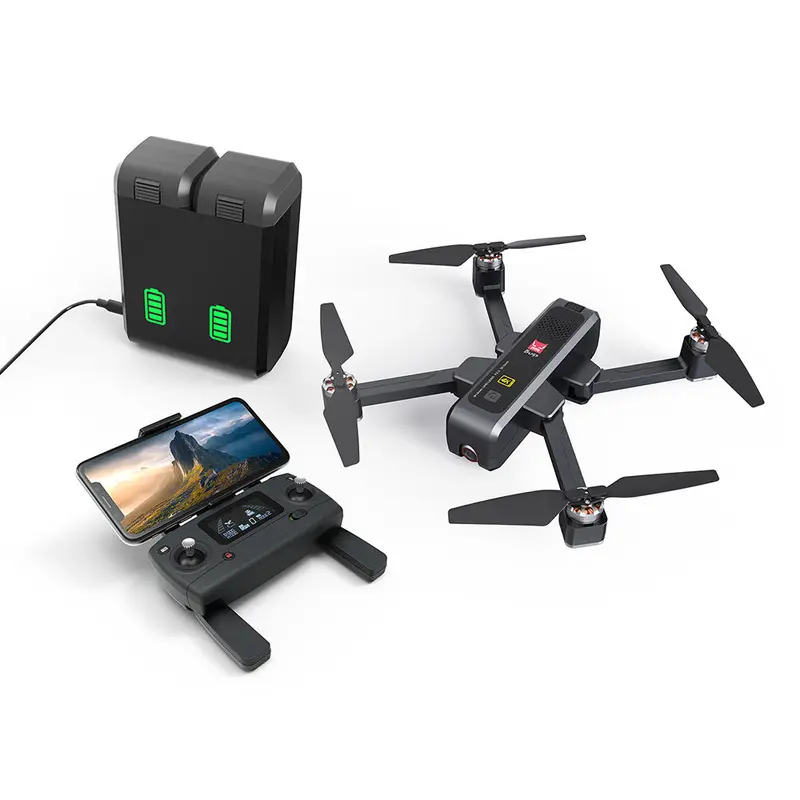 Mjx B4w 5G Wifi Fpv With 4K Hd Camera Ultrasonic Gps Follow Me Foldable Brushless Rc Drone Quadcopter Rtf 1