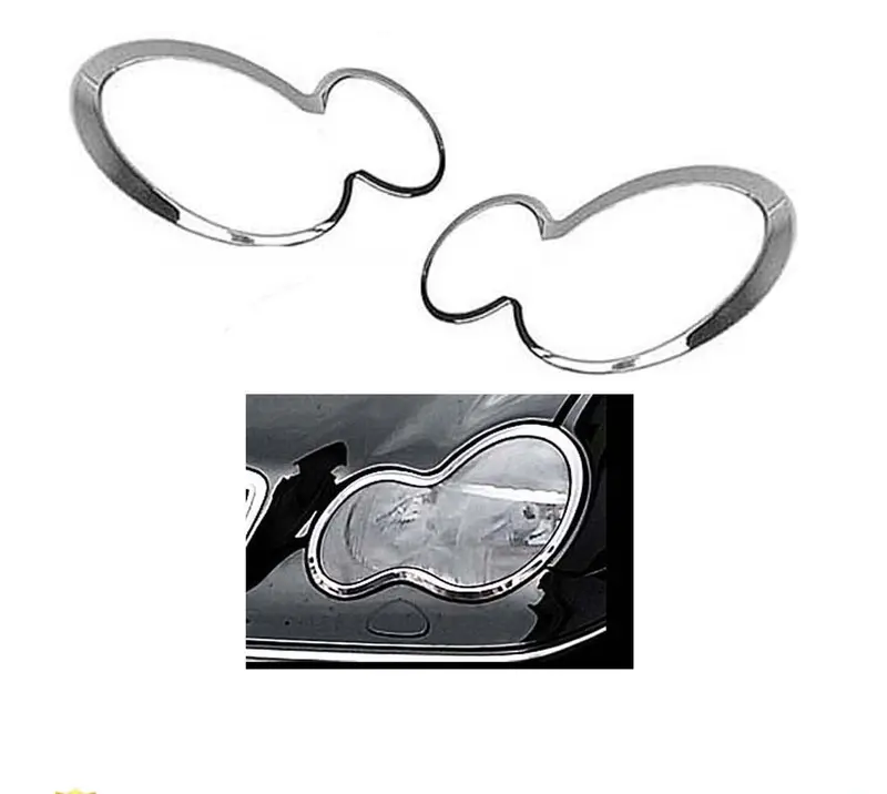 Molduras Bisel De Faros Mercedes Benz Clase C Sedan  2001-2007 1