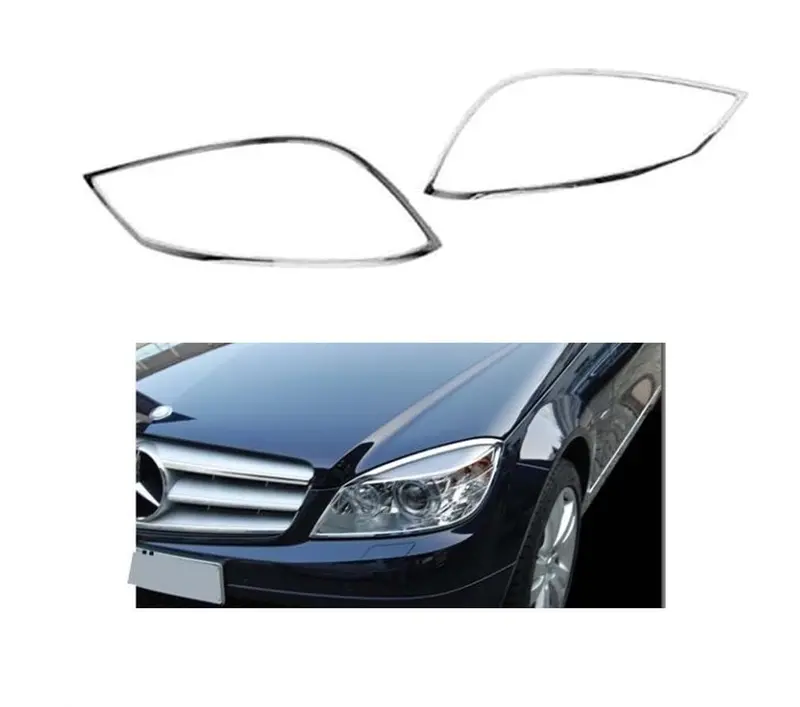 Molduras De Faros Mercedes Benz Clase C 2008-2011 1