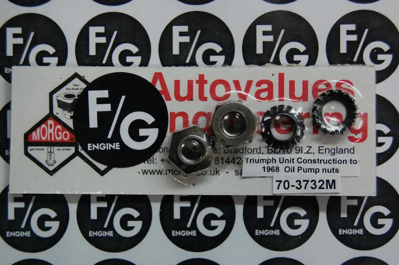 Morgo Oil Pump Nuts Unit To 1968 1