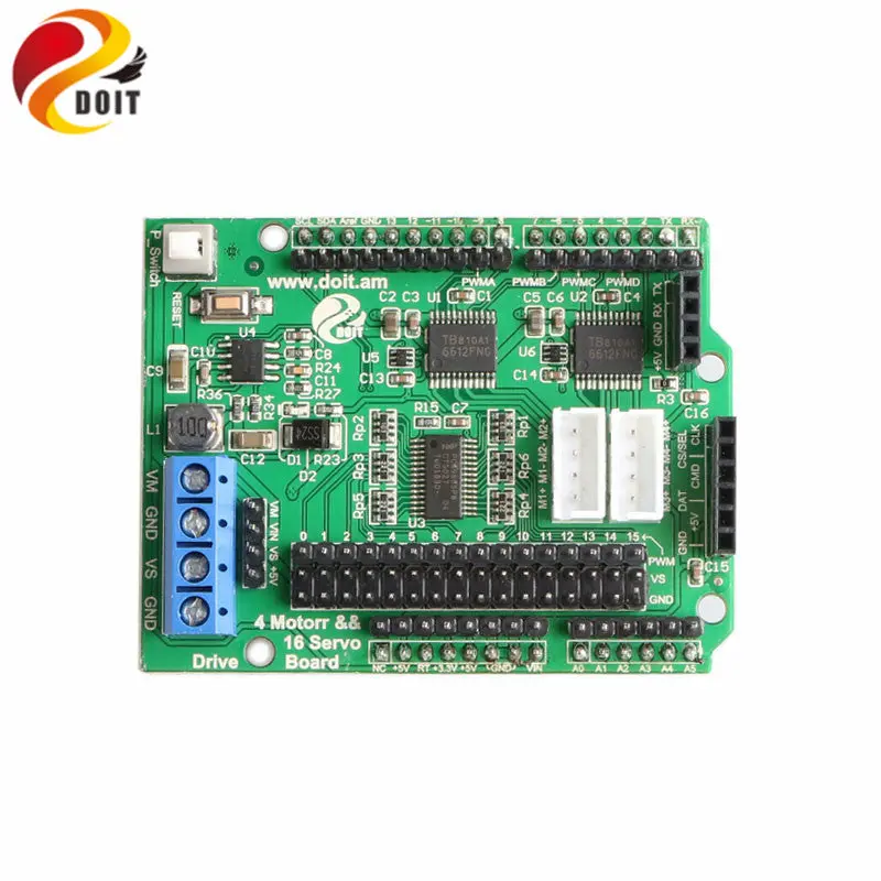 Motor Drive Shield, Servo Driver Board 2Ch/4Ch Dc Motor Servo Controller For Arduino Rc Robot Tank Car Chassis Diy Robotic Arm 1