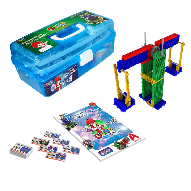 Mrt 1-Brain A Colorful Robots Building Block Kit Assembly Educational Robot Toy For Beginner 6-8 Years Old Model Building Figure 1