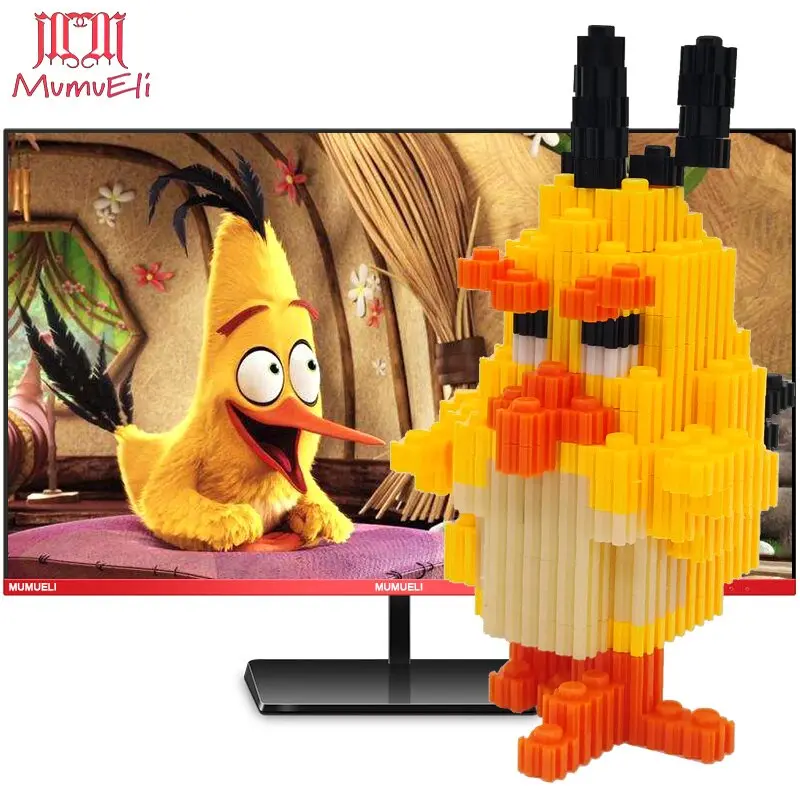 Mumueli Mini Assembly Diy Anime Game Figure Cute 3D Building Model Kit Blocks For Children Kids Resin Toys Collection Dtset-5 17