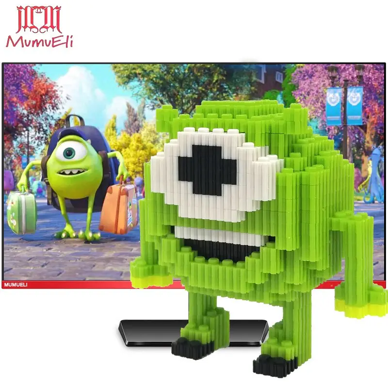 Mumueli Mini Assembly Diy Anime Game Figure Cute 3D Building Model Kit Blocks For Children Kids Resin Toys Collection Dtset-5 17