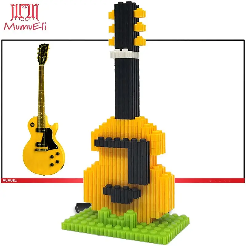 Mumueli Mini Assembly Diy Anime Game Figure Cute 3D Building Model Kit Blocks For Children Kids Resin Toys Collection Dtset-5 7