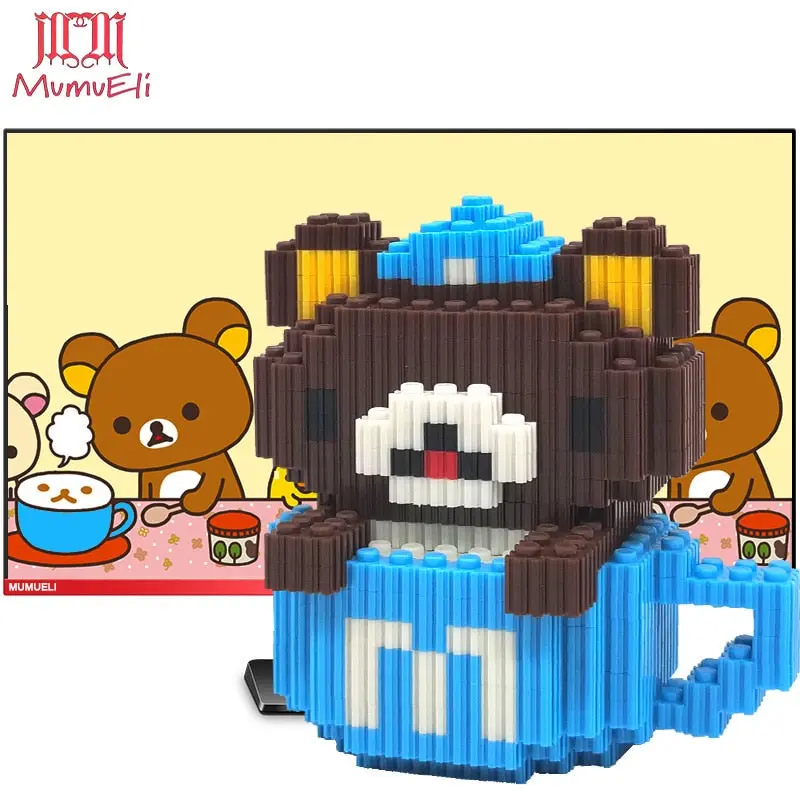 Mumueli Mini Assembly Diy Anime Game Figure Cute 3D Building Model Kit Blocks For Children Kids Resin Toys Collection Dtset-5 8