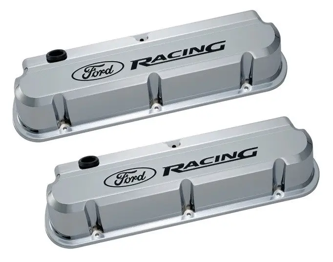 Mustang Ford Racing Tapas De Valvulas Cromadas 1