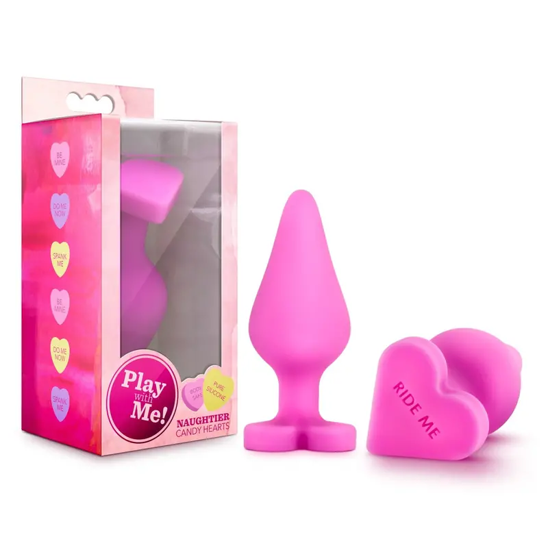 Naughty But Nice Ride Me Candy Hearts Butt Plug. 1