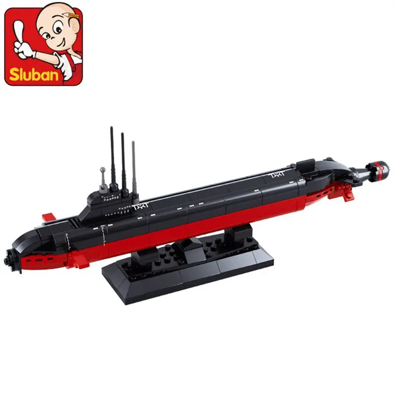 Navy Submarine Compatible Legoingly Military Ship Plane Aircrafted Carrier Warship Battle Cruiser Frigate Model Building Blocks Toy 1