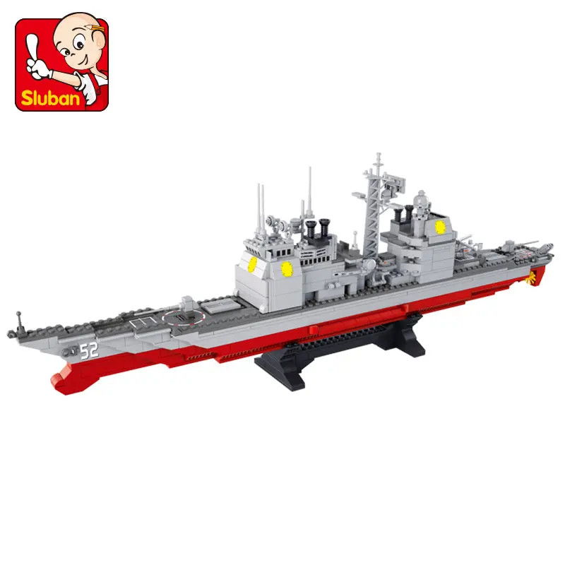 Navy Submarine Compatible Legoingly Military Ship Plane Aircrafted Carrier Warship Battle Cruiser Frigate Model Building Blocks Toy 1