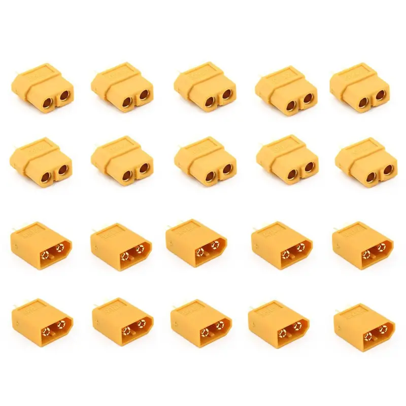 New 10 Pairs Xt60 Male + Female Plugs Bullet Connectors For Rc Lipo Battery And Motor Drone Accessories Plug And Play 1
