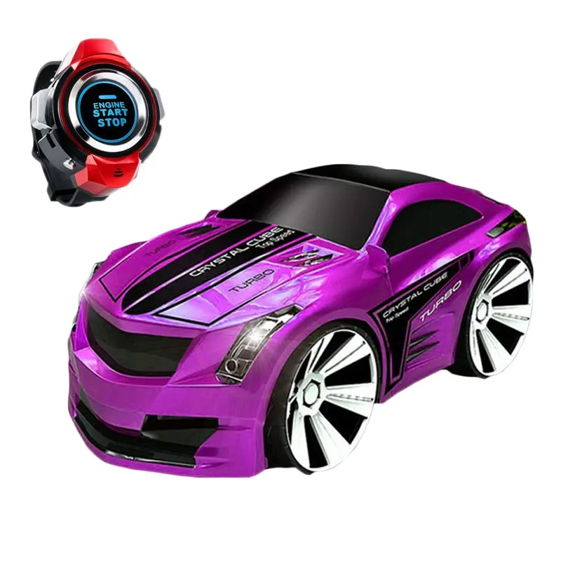 New 1:28 Remote Control Car Racing Toy Car Voice Smart Watch Voice-Activated Watch Rechargeable Radio Drift Car Electric 1