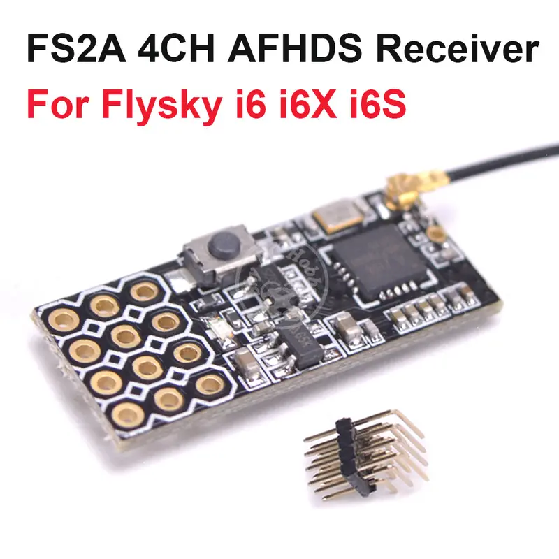 New Arrival Fs2a 4Ch Afhds 2A Mini Compatible Receiver Pwm Output For Flysky I6 I6x I6s / Fs-I6 Fs-I6x Fs-I6s Transmitter 1