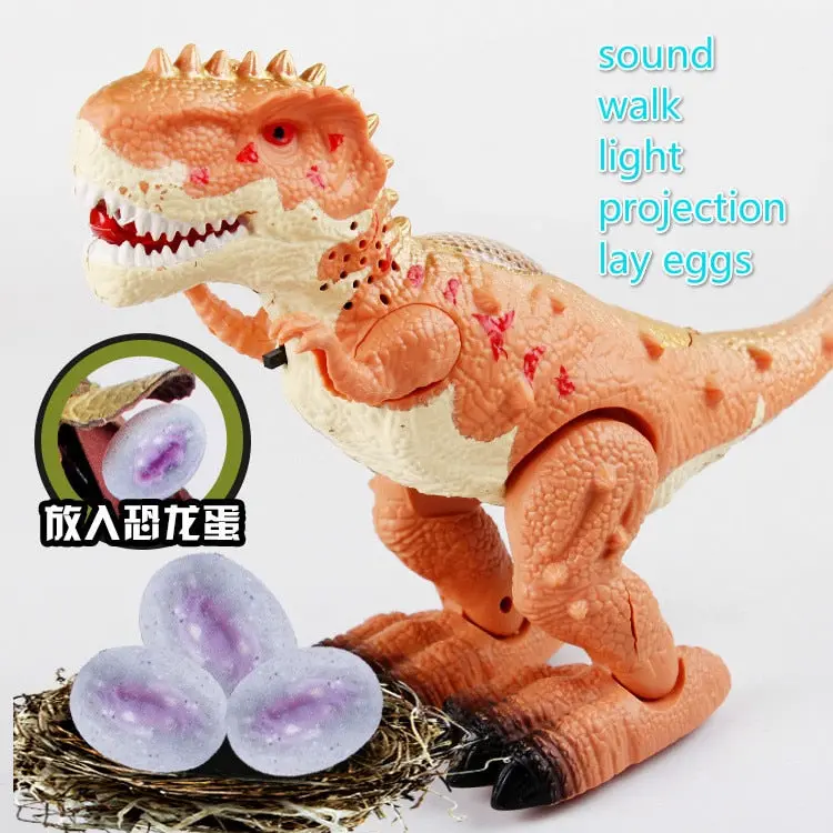 New Electric Dinosaur Walking Tyrannosaurus Rex Toy Moving Walking Dinosaur Electric Dinosaur Lay Eggs Kid Gift 1