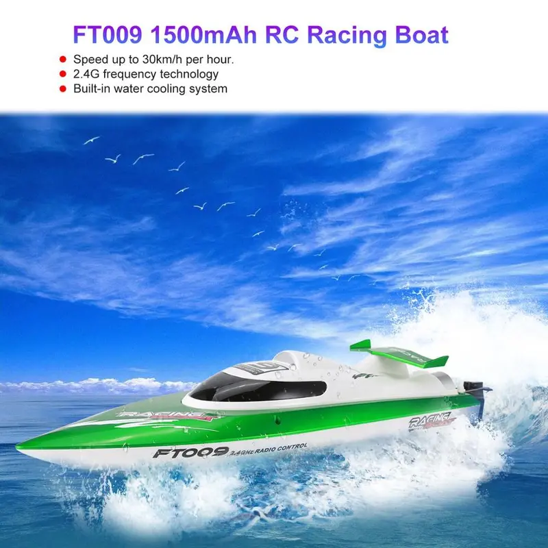 New Feilun Ft009 2.4G 4Ch Water Cooling Rc Racing Boat 30Km/H Super Speed Electric Rc Boat Toy Remote Control Boats 1