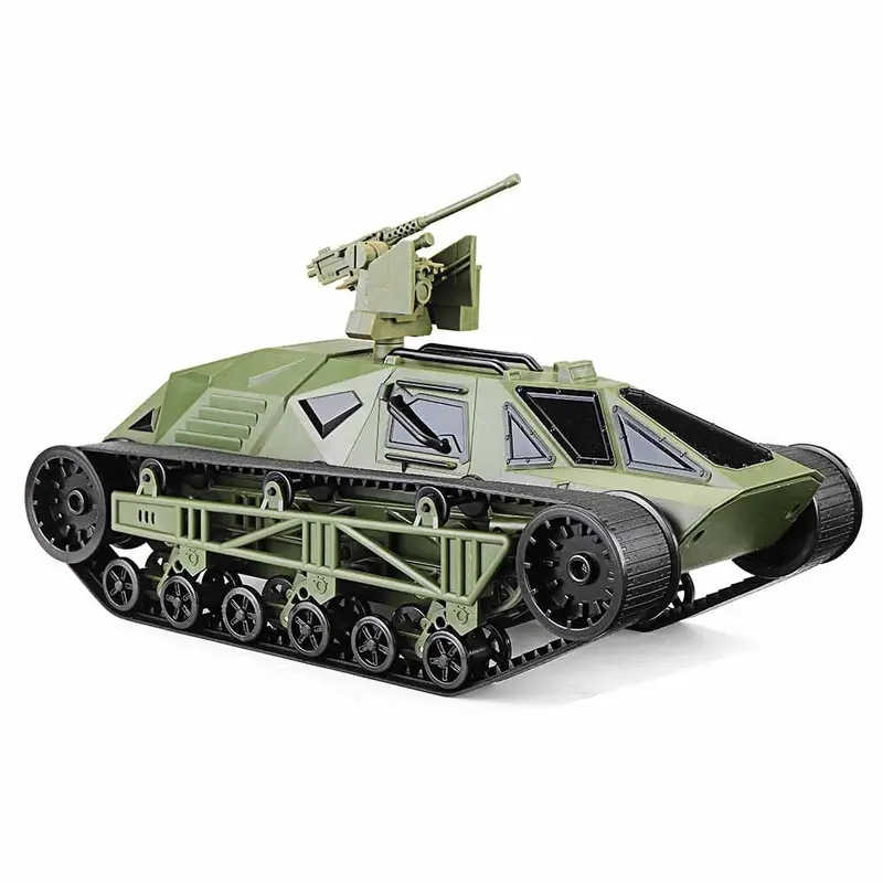 New Feilun Rc Tank Fc138 1/12 2.4G 30Km/H Electric Armored Off-Road Remote Control Vehicle Rtr Army Green Model Toys 1