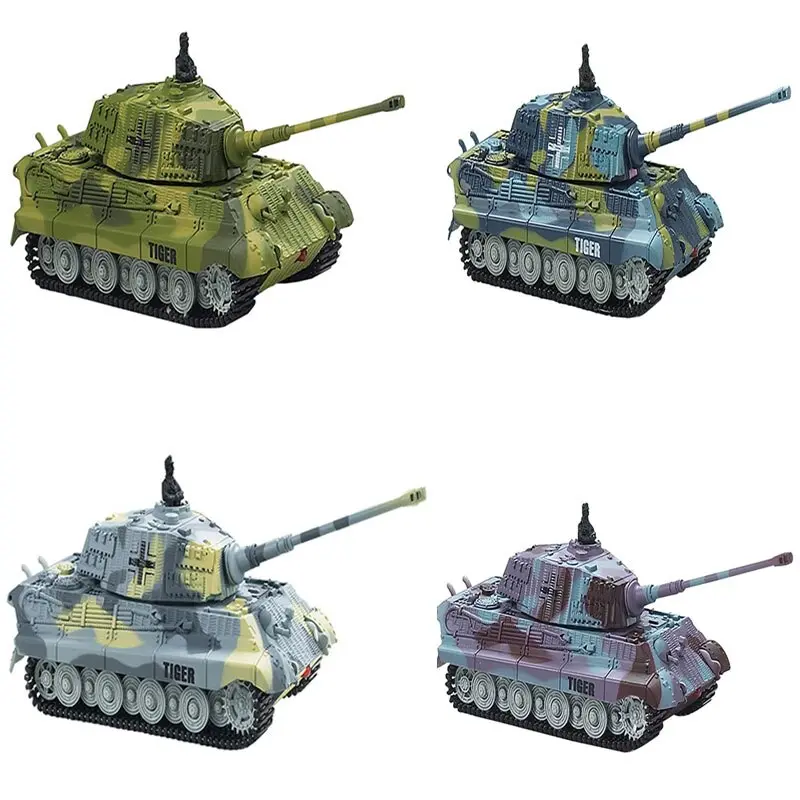New Mini Rc Tank Radio Remote Control 2203 1:72 Scale 4Ch Simulation Tanks Car Model Toys For Children Christmas Birthday Gift 2