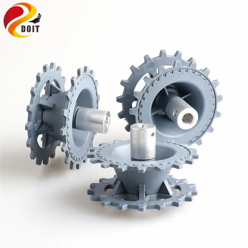 New Plastic Driving Wheel With Coupling Inner Size 4Mm, 5Mm, 6Mm For Tank Chassis Crawler Doit 1