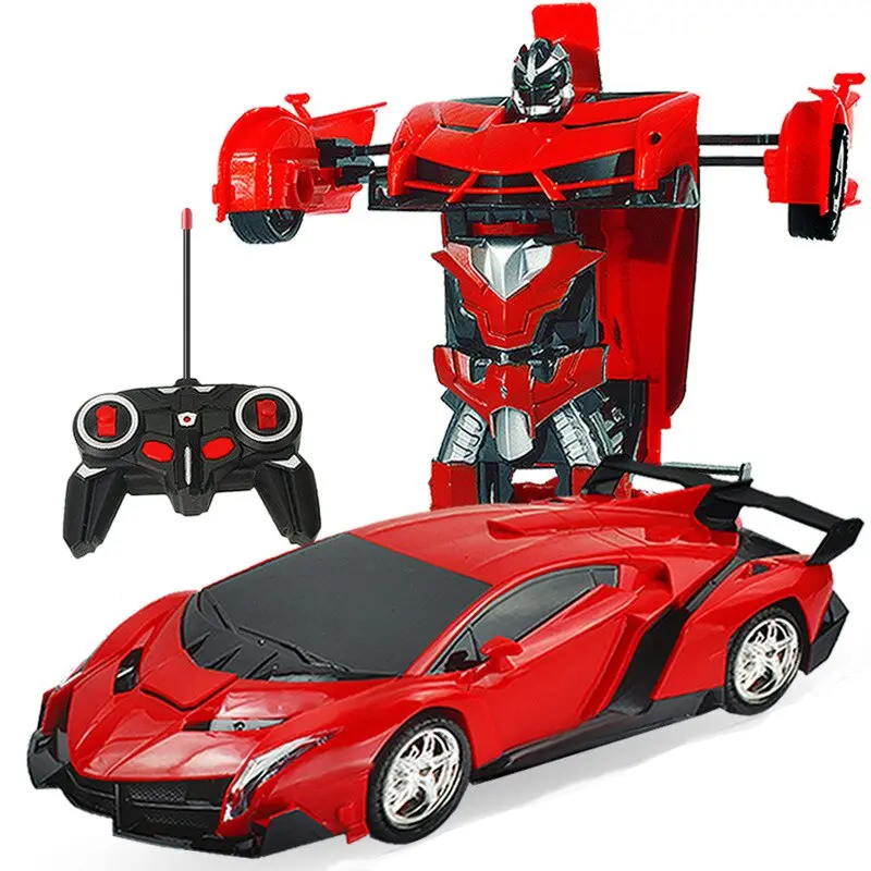 New Rc Car Deformation 2 In 1 Rc Car Driving Sports Cars Drive Deformation Robots Models Remote Control Car Rc Fighting Toy Gift 1