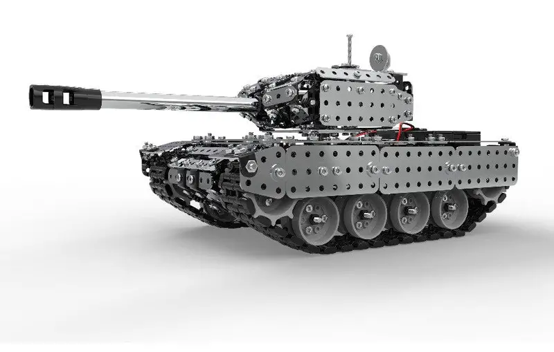 New Rc Stainless Steel Assembly Remote Control Tank Kit Rc Military Tank Set Bricks Compatible With Model Building Blocks 2