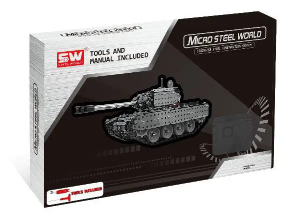 New Rc Stainless Steel Assembly Remote Control Tank Kit Rc Military Tank Set Bricks Compatible With Model Building Blocks 2
