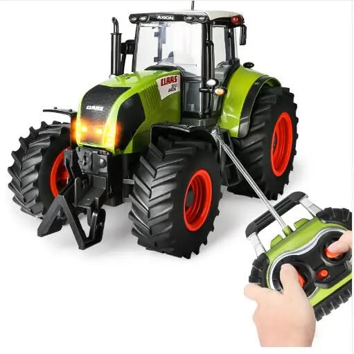 New Rc Truck Farm Tractor Wireless Remote Control Trailer 1:16 High Simulation Scale Construction Vehicle Children Toys Hobby 1