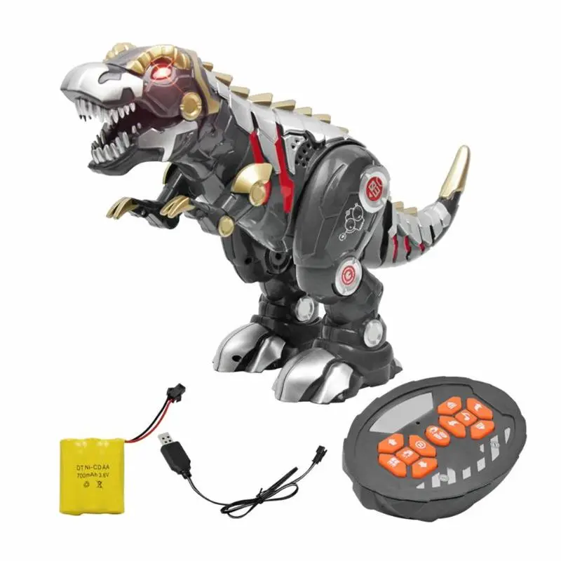 New Remote Control Dinosaur Electric Rc Toys Walking Rechargeable Toy For Kids Boys With Light And Sound 1
