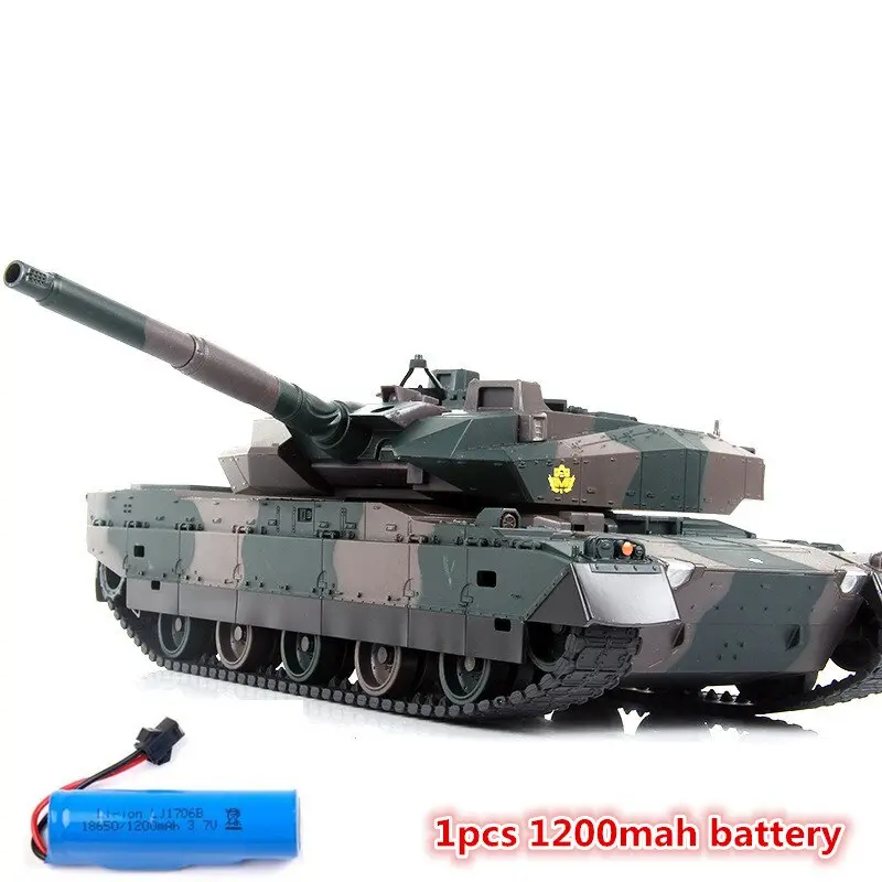 Newest Rc Battle Tank Xqtk24 With 3Pcs Battery 45 Degree Slope Off Road 330Degree Rotating Turret Remote Contorl Rc Tank Gifts 1