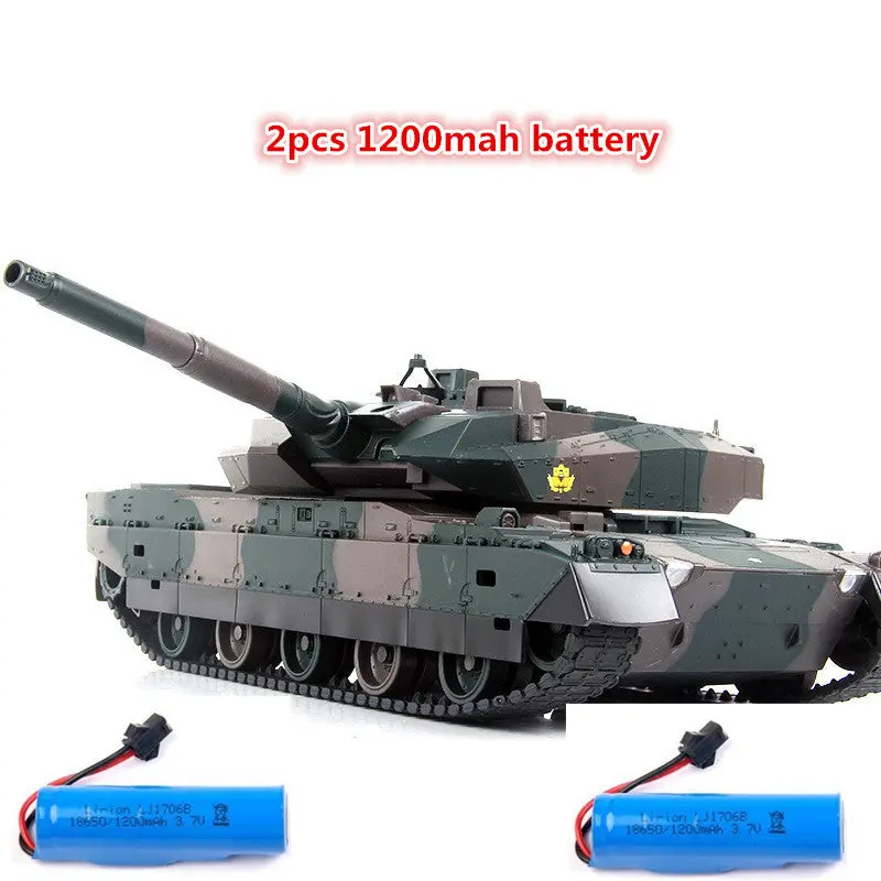 Newest Rc Battle Tank Xqtk24 With 3Pcs Battery 45 Degree Slope Off Road 330Degree Rotating Turret Remote Contorl Rc Tank Gifts 2