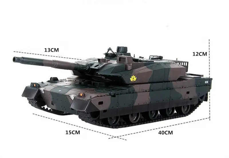 Newest Rc Battle Tank Xqtk24 With 3Pcs Battery 45 Degree Slope Off Road 330Degree Rotating Turret Remote Contorl Rc Tank Gifts 6