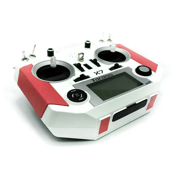 Non-Slip Cortex Grip & Foot Pad Red Black For Frsky Taranis Q X7/X7s Rc Drone Transmitter 1