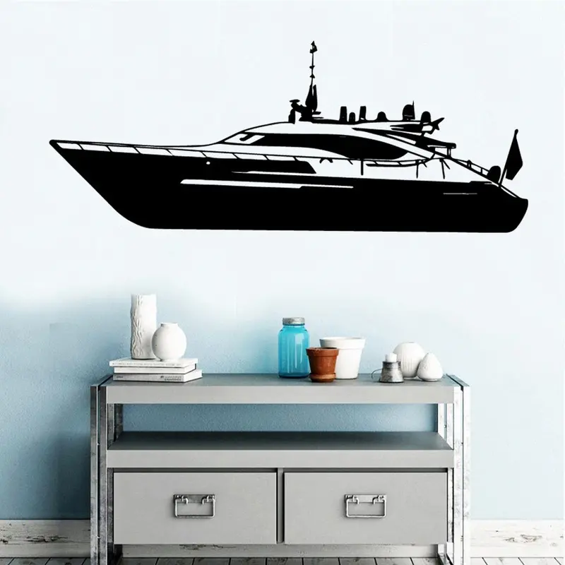 Nordic Style Battle Ship Wall Stickers Home Decor Girls Bedroom Sticker For Babys Kids Rooms Decor Art Mural 1