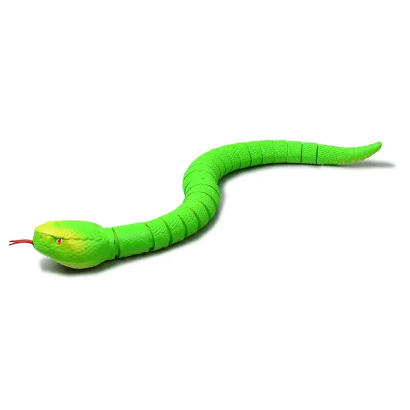 Novelty 1Pcs Rc Snaketerrifying Toy Plastic Infrared Funny Remote Control Snake Rattlesnake Mischief Christmas Gift Furniture 7