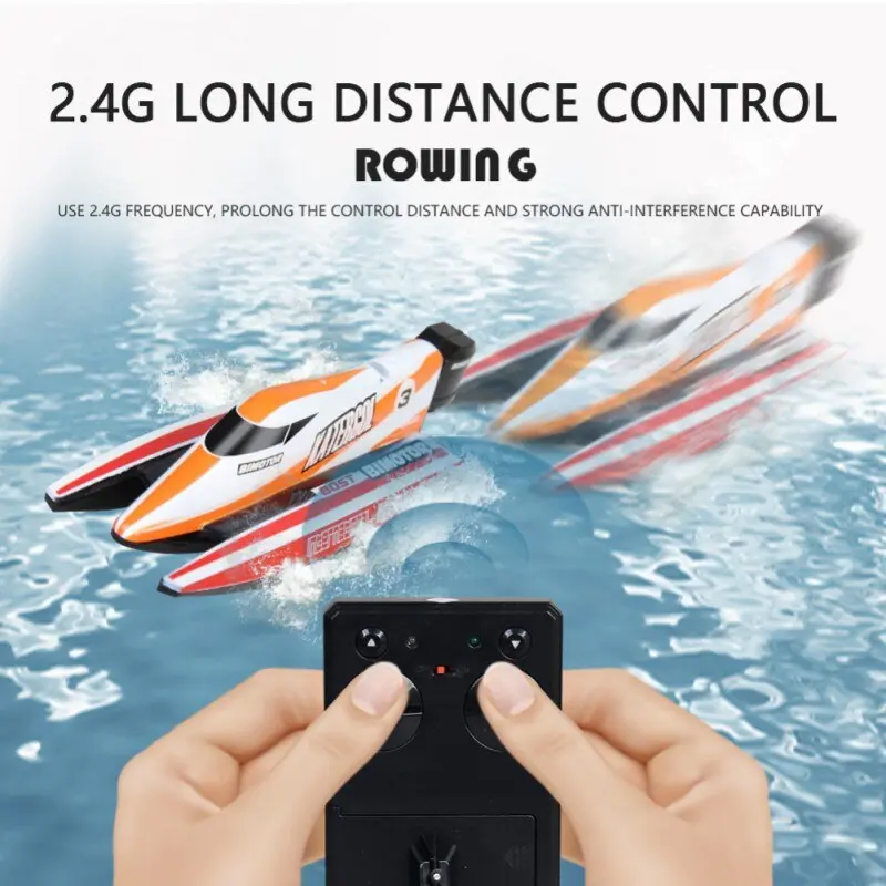 Novelty High Speed Rc Boat 2.4Ghz 4 Channel 30Km/H Racing Remote Control Boat With Lcd Screen As Gift For Children Toys 1