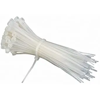 Nylon Cable Tie White 5.2X200mm 100Pcs 1