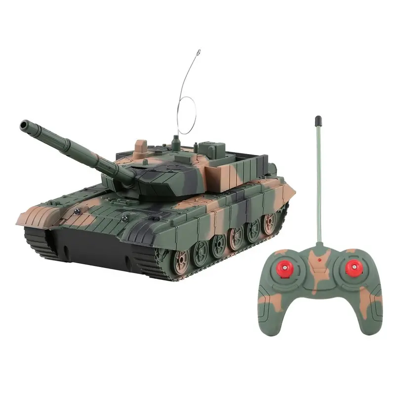 Ocday 1:20 4Ch Rc Tank On The Radio Remote Control Military Vehicle Armored Battle Tanks Turret Rotation Light & Music Rc Toys 1
