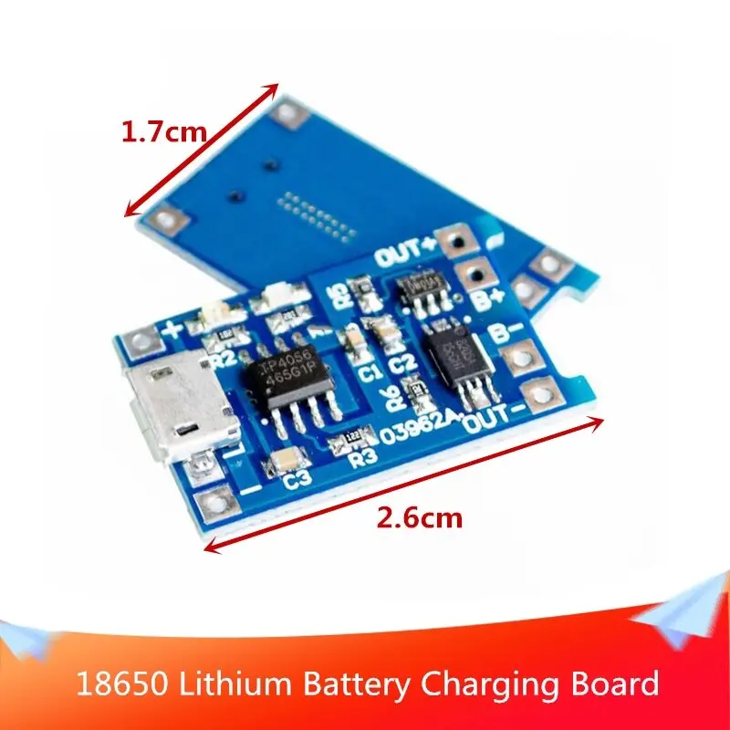 Official Doit 5V Micro Usb 1A 18650 Lithium Battery Charging Board Size 2.6Cm*1.7Cm With Protection Charger Module 1