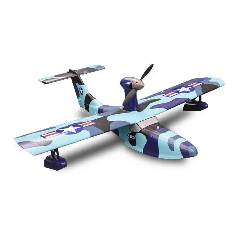 Oken Epo 1055Mm Wingspan Mini Warbird Rc Airplane Kit Fixed Wing (Blue) 1