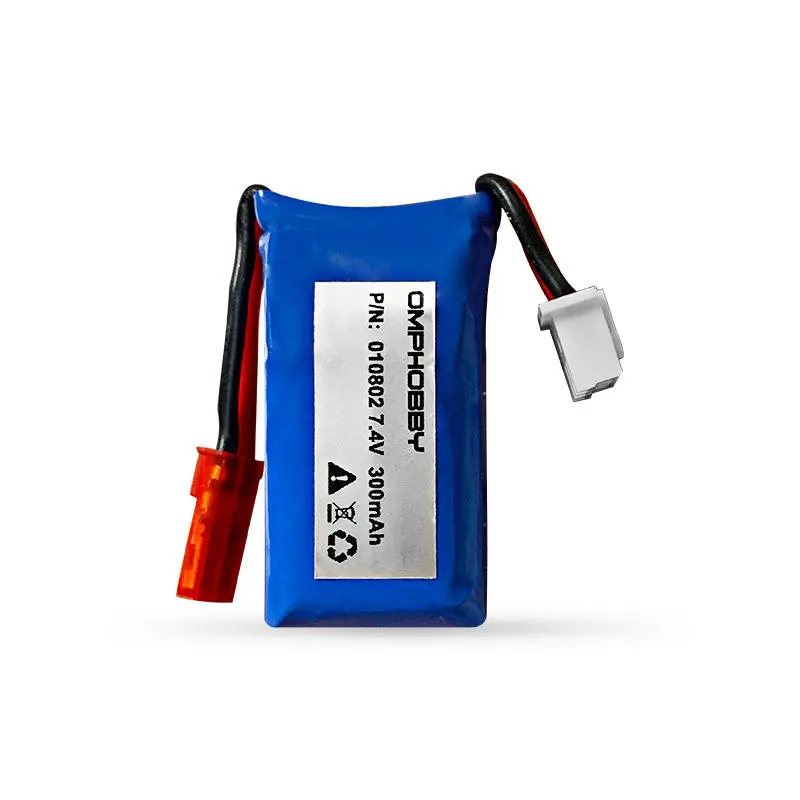 Omphobby T720 7.4V 300Mah Lipo Rc Battery Jst For Rc Airplane Quadcopter 1