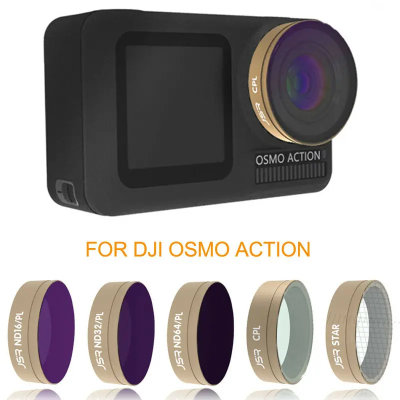 Optical Glass Lens Filter Uv Cpl Nd Star Kit For Dji Osmo Action Sports Camera 1