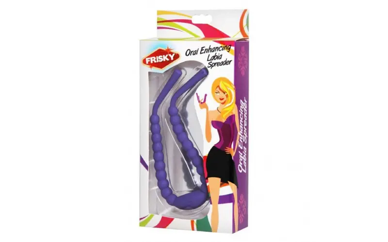 Oral Enhancing Hands Free Labia Spreader - Purple. 1