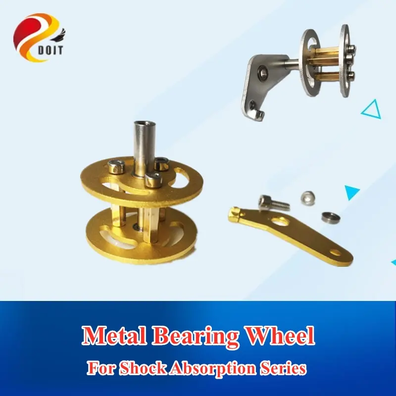 Original Doit Shock Absorption Metal Bearing Wheel For Robot Tracked Tank Car Chassis Transmission Wheel With Suspension 1