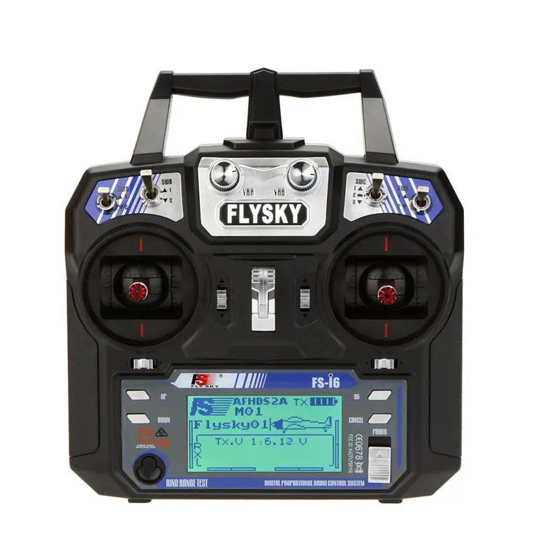 Original Flysky Fs-I6 Fs I6 2.4G 6Ch Rc Transmitter Controller Fs-Ia6 / Fs-Ia6b Receiver For Rc Racer Glider Drone/Aircraft 1