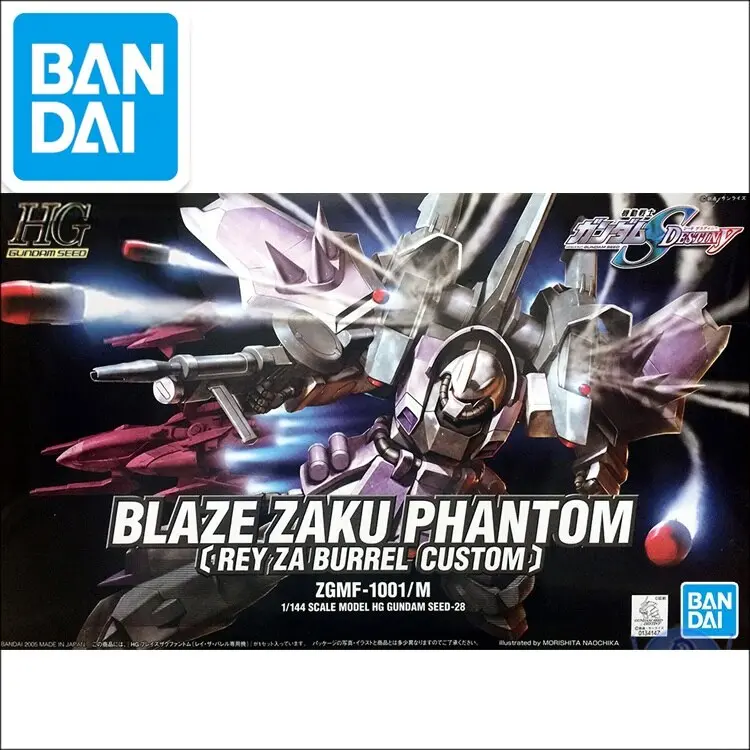 Original Gundam Hg 1/144 Model Blaze Zaku Phantom Warrior Mobile Suit Gundam Seed Destiny Kids Toys 1