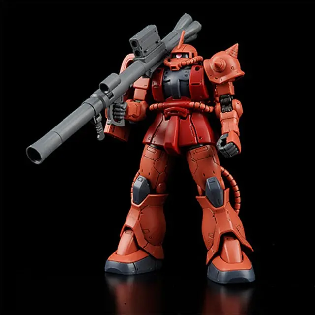 Original Gundam Hg 1/144 Model Ms-06S Zaku 2 Principality Of Zeon Char Aznable Mobile Suit The Origin Gto Kids Toys Bandai 1