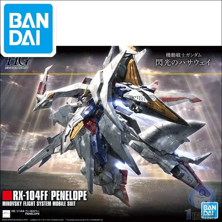 Original Gundam Hg 1/144 Model Rx-104Ff Penelope Minovsky Flight System Gundam Mobile Suit 1