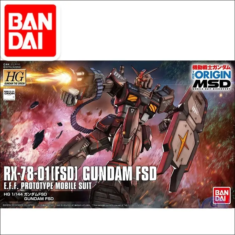 Original Gundam Hg 1/144 Model Rx-78-01[Fsd] Gundam Fsd Local Type Mobile Suit The Origin Gto Kids Toys 1