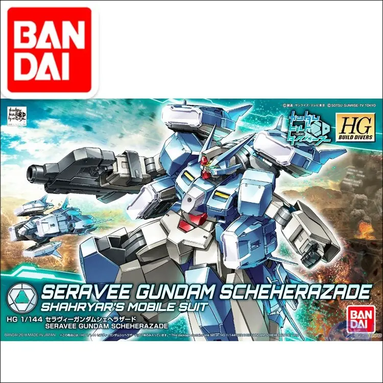 Original Gundam Hgbd 1/144 Model Seravee Gundam Scheherazade Mobile Suit The Origin Gto Kids Toys 1