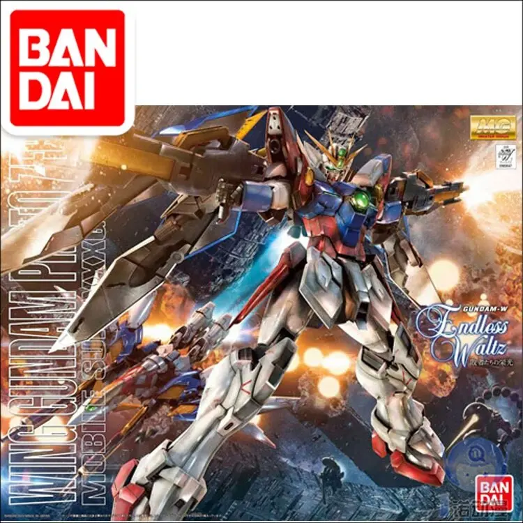 Original Gundam Mg 1/100 Model Xxxg-00W0 Wing Gundam Zero Ew Mobile Suit Kids Toys 1