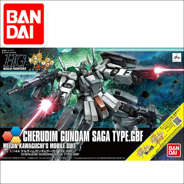 Original Gundam Model Hg 1/144 Gundam Cherudim Saga Type.Gbf Mobile Suit Kids Toys 1